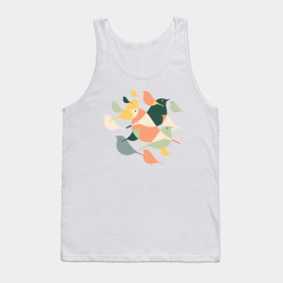 Abstract birds silhouette Tank Top